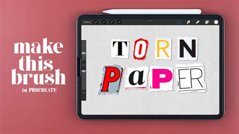 Create Torn Paper Effect Brush in PROCREATE - YouTube