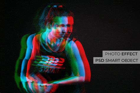 Free PSD | Rgb split channel photo effect