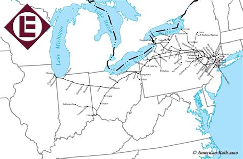 Erie Lackawanna RR System Map