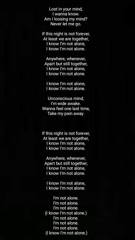 Alone Alan Walker lyrics Song Lyrics Art, Song Lyric Quotes, Hello ...