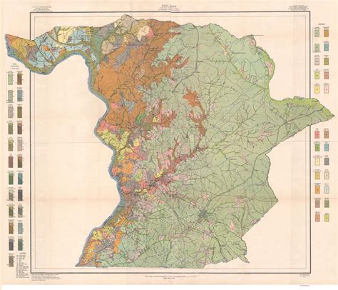 Richmond County Soils Map, 1911 North Carolina - Old Map Reprint - OLD MAPS