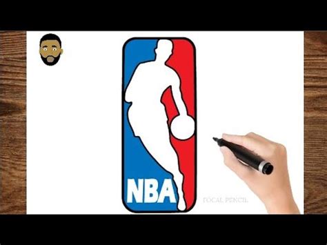 How To Draw NBA Logo / Step by step drawing - YouTube