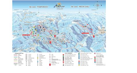 Pamporovo Trail Map • Piste Map • Panoramic Mountain Map