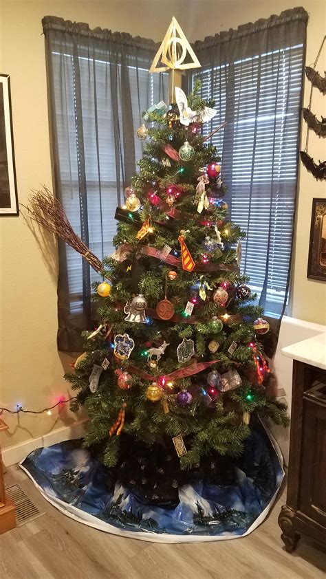 My Harry Potter Christmas tree. Was told to post it here. I'm pretty ...