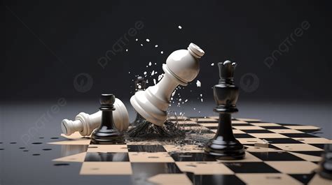 Tumbling Chess Knight In 3d Background, Chess King, Checkmate, Chess Game Background Image And ...