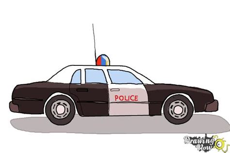 How to Draw a Police Car - DrawingNow