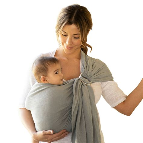 Moby Wrap Ring Sling Baby Carrier in Pewter - Walmart.com - Walmart.com