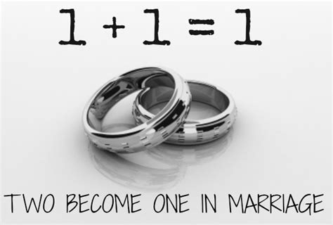 Two Become One In Marriage