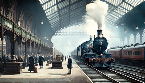 Wallpaper : ai art, illustration, city, train station 4579x2616 - alx - 2225740 - HD Wallpapers ...