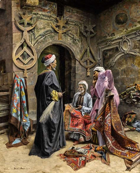 THE CARPET SELLER - by ALPHONS MIELICH | Arabic art, Islamic art ...