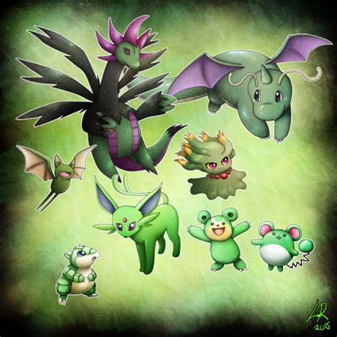 Healthy Green Shinies. Some of the green shinies... - Norwlinart