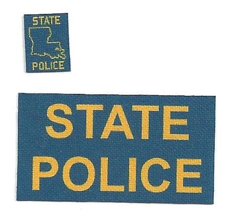 1:6 scale Louisiana State Police Jacket Patch Set | ONE SIXTH SCALE KING!