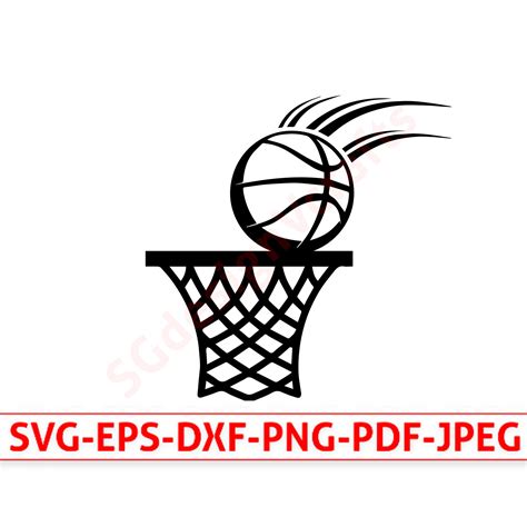 Basketball Shot SVG Basketball Hoop SVG Basketball Net Clip - Etsy