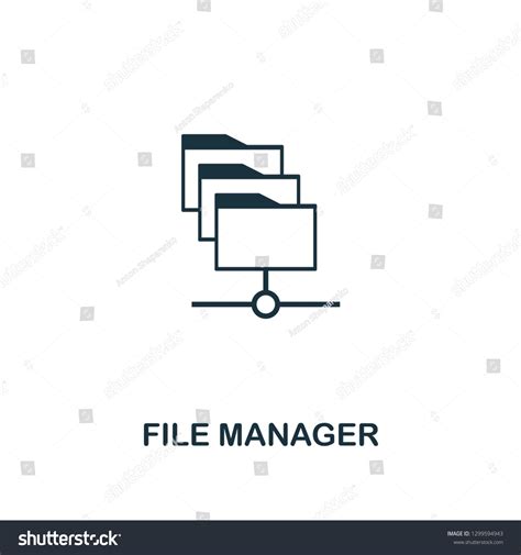 File Manager Icon Premium Style Design Stock Vector (Royalty Free ...