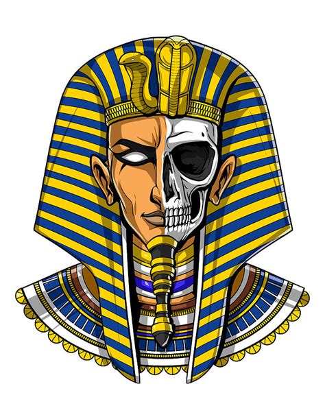 Egyptian Pharaoh Skull Digital Art by Nikolay Todorov - Fine Art America