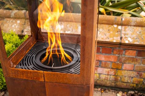 QUBE Corten Steel Pellet Patio Heater : Specflue