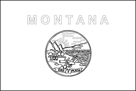 28 best ideas for coloring | Montana State Flag Coloring Page