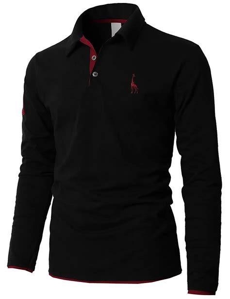 Mens Polo Shirt Brands 2018 Male Long Sleeve Fashion Casual Slim Solid Deer Embroidery Polos Men ...