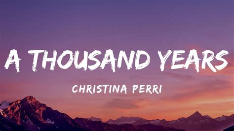 Christina Perri - A Thousand Years (Lyrics) Chords - Chordify