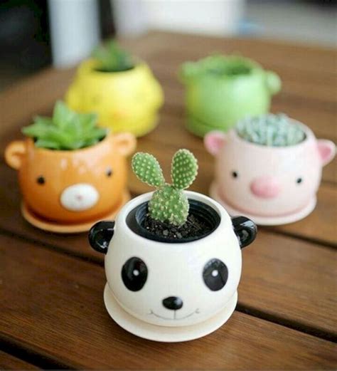 39 Modern Flower Pots Ideas For Indoor Use | Suculentas, Cactos, Vasos coloridos