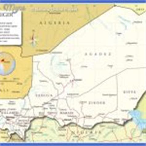 Niger Map - ToursMaps.com