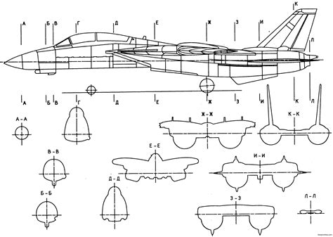 grumman f 14 tomcat 9 - BlueprintBox.com - Free Plans and Blueprints of ...