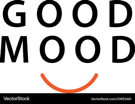 Good mood template design Royalty Free Vector Image