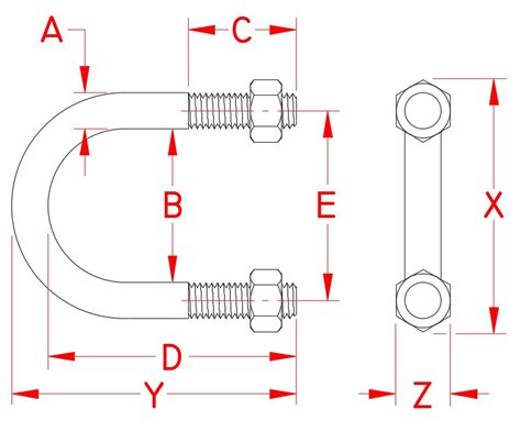 Standard U-Bolt - Suncor Stainless