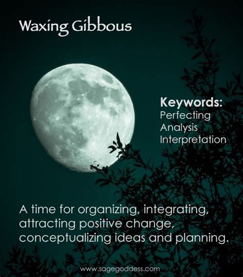 Welcome to Sage Goddess | Waxing gibbous, Moon meaning, Moon spells