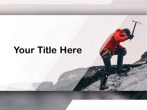 Free Mountain Climbing PPT Template - Download Free PowerPoint PPT