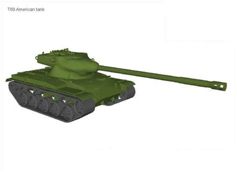 T69 American tank - 3D Model - 72397 - Model COPY - Default