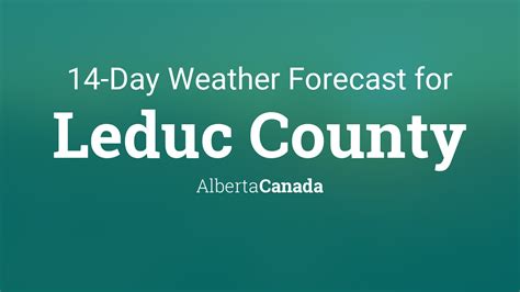 Leduc County, Alberta, Canada 14 day weather forecast