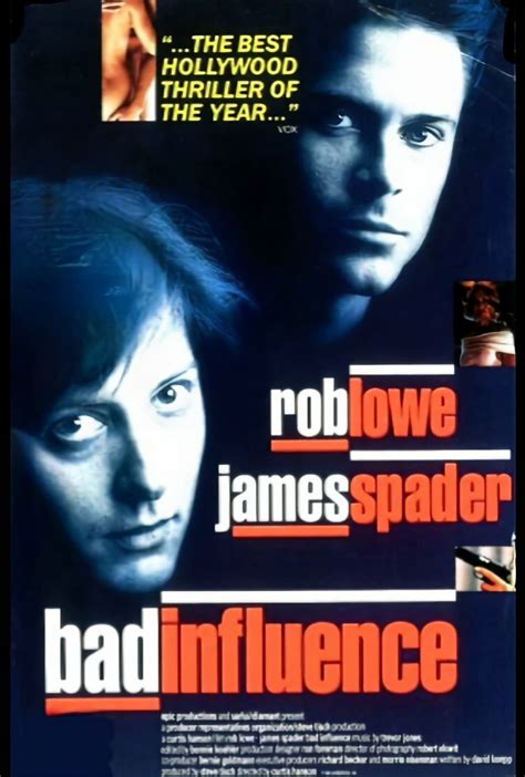 Bad Influence (1990) - Posters — The Movie Database (TMDB)