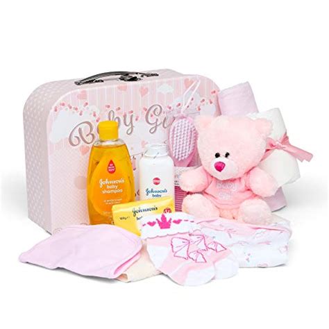 Newborn Baby Gift Set in Keepsake Box in Pink or Blue | ThatSweetGift