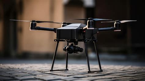 Premium AI Image | A drone delivering a package to a doorstep AI generated