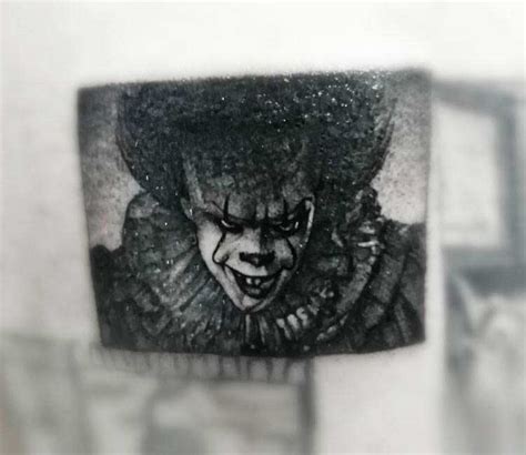 Pennywise clown tattoo by Nastasya Ustinova | Post 24352