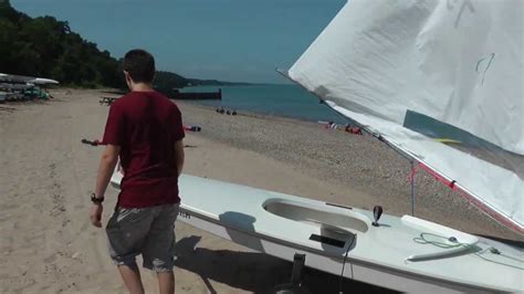 Rigging a Sunfish Sailboat - YouTube