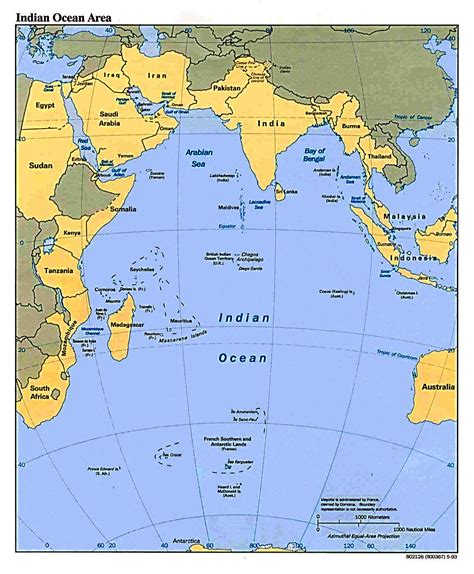 World Map Indian Ocean Islands - Wayne Baisey