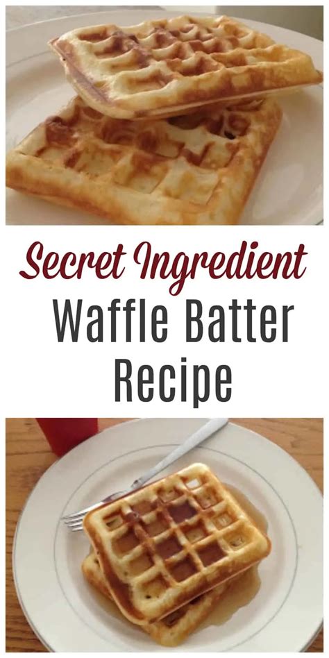 Easy Homemade Waffle Batter Recipe With Secret Ingredient - Thrifty ...