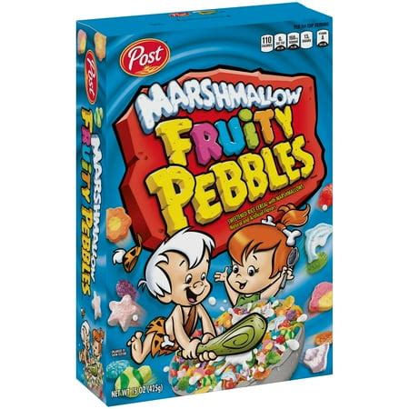 Post Fruity Pebbles Gluten Free Breakfast Cereal, Marshmallows, 15 Oz ...