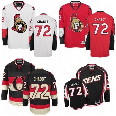 2018 Men'S Hockey Jerseys Ottawa Senators #72 Thomas Chabot Jersey ...