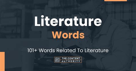 Literature Words - 101+ Words Related To Literature