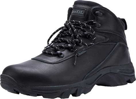 Amazon.com | Classic Slip on Hunting Hiking Boots Waterproof Leather ...