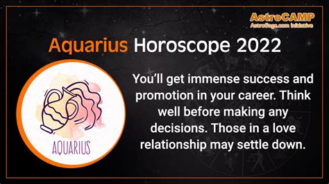 Aquarius Horoscope 2022: Aquarius Yearly Horoscope 2022