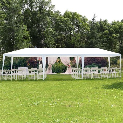 Costway 10'x30' Party Wedding Outdoor Patio Tent Canopy Heavy duty Gazebo Pavilion Event ...