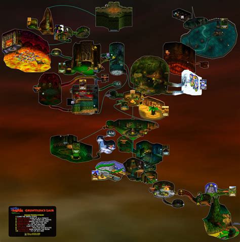 Banjo-Kazooie | Gruntilda's Lair Map by VGCartography on DeviantArt