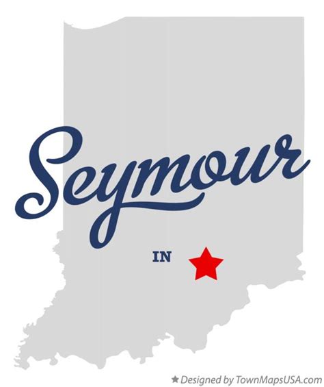 Map of Seymour, IN, Indiana