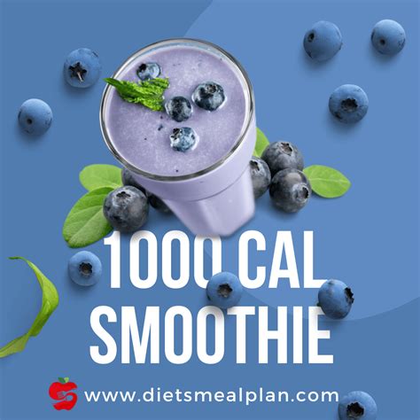 1000 Calorie Smoothie Recipes | 10 Flavors - Diets Meal Plan