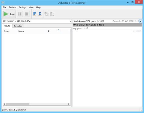 Advanced Port Scanner – free and fast port scanner