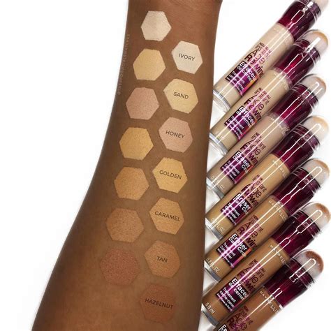 Swatches of Maybelline Instant Age Rewind Concealers by @thebrowngirlswatches | Age rewind ...